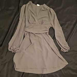 Elegant Gray Women's Dress
